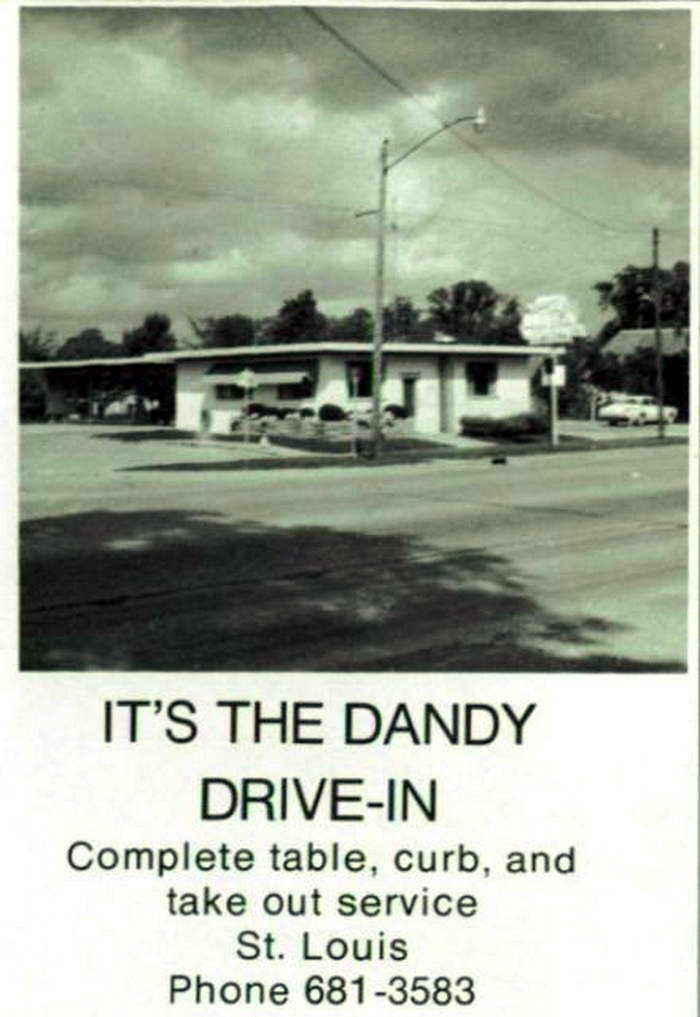 Tonys (Dandy Drive-In) - From St Louis High School Yearbook 1960S (newer photo)